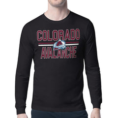 Colorado Avalanche Starter Mesh Look Team Name Long Sleeve T-Shirt