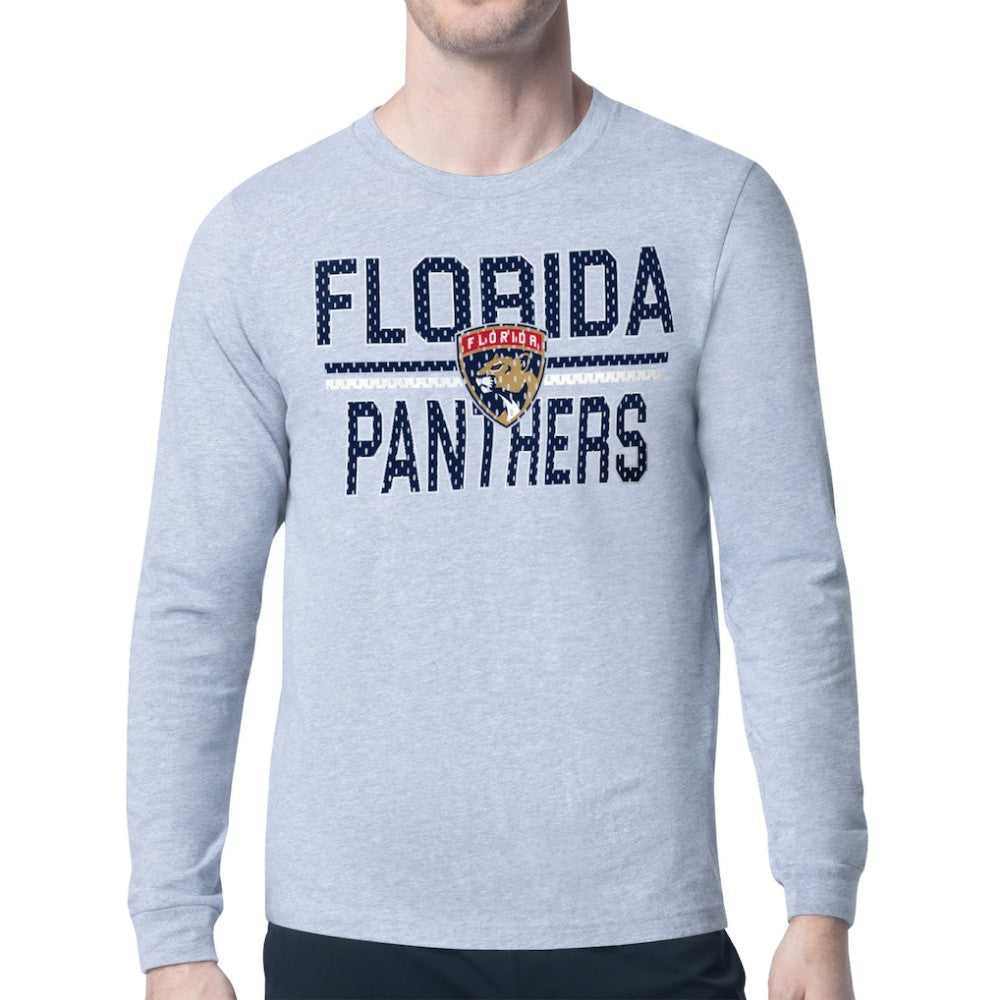 Florida Panthers Starter Mesh Look Team Name Logo Long Sleeve T-Shirt