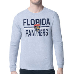 Florida Panthers Starter Mesh Look Team Name Logo Long Sleeve T-Shirt