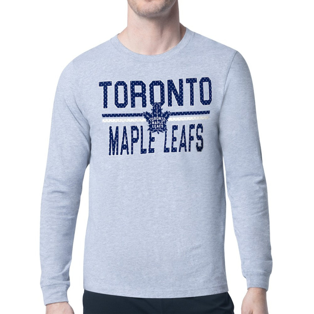 Toronto Maple Leafs Starter Mesh Look Team Name Logo Long Sleeve T-Shirt