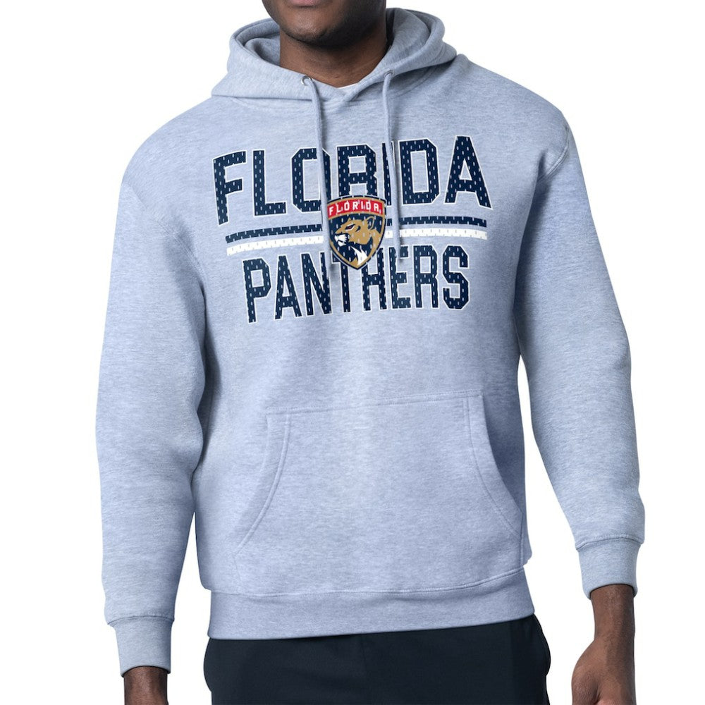Florida Panthers Starter Mesh Look Team Name Logo Tri-Blend Pullover Hoodie
