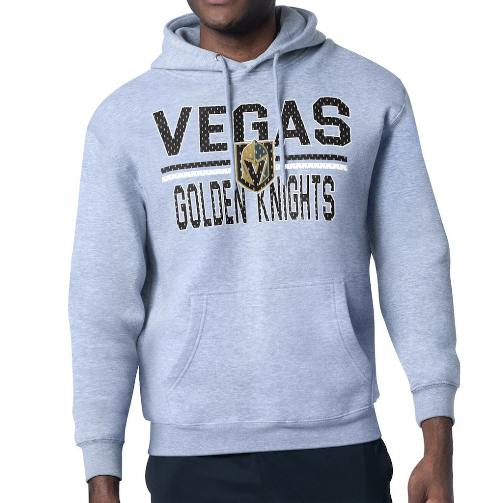 Vegas Golden Knights Starter Mesh Look Team Name Logo Tri-Blend Pullover Hoodie