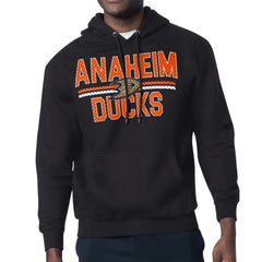Anaheim Ducks Starter Mesh Look Team Name Logo Tri-Blend Pullover Hoodie