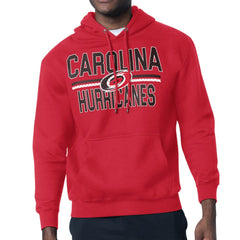 Carolina Hurricanes Starter Mesh Look Team Name Logo Tri-Blend Pullover Hoodie