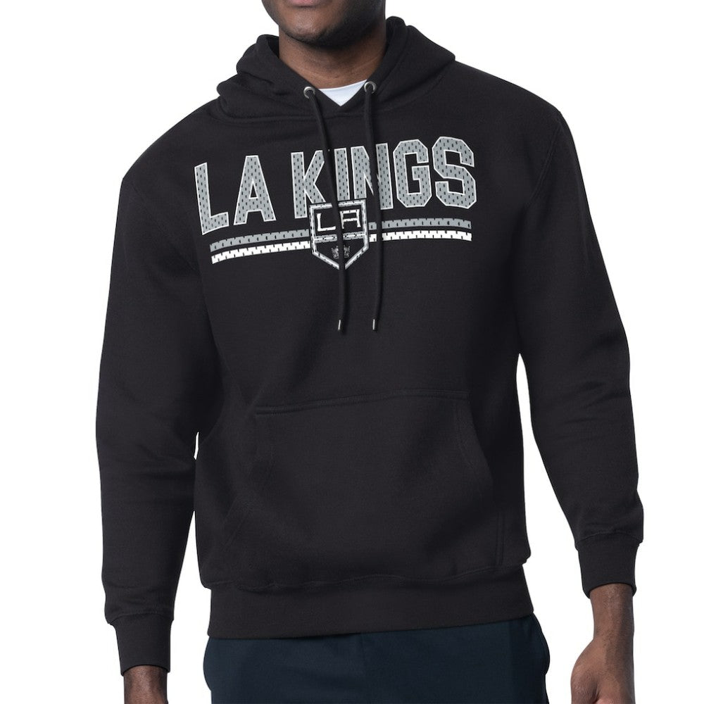 Los Angeles Kings Starter Mesh Look Team Name Logo Tri-Blend Pullover Hoodie