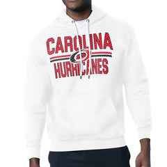 Carolina Hurricanes Starter Mesh Look Team Name Logo Tri-Blend Pullover Hoodie