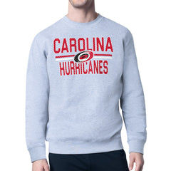Carolina Hurricanes Starter Mesh Look Team Name Logo Pullover Sweatshirt