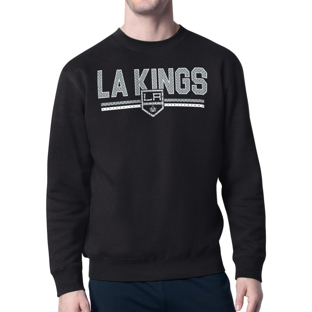 Los Angeles Kings Starter Mesh Look Team Name Logo Pullover Sweatshirt