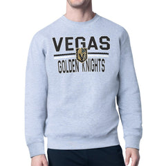 Vegas Golden Knights Starter Mesh Look Team Name Logo Pullover Sweatshirt