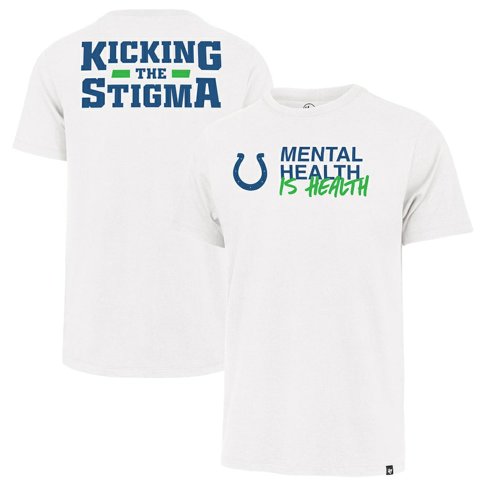 NFL Indianapolis Colts '47 Unisex Mental Health is Health Kicking the Stigma Franklin T-Shirt