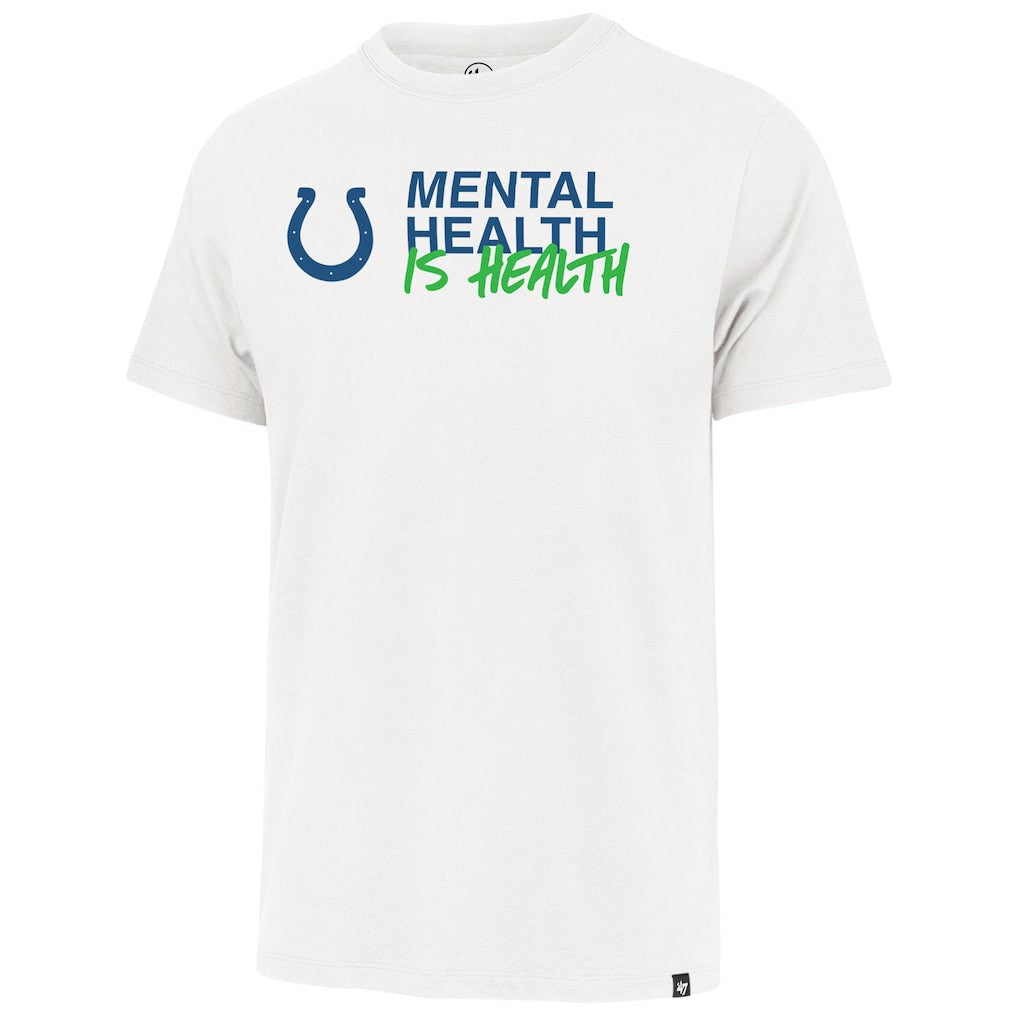 NFL Indianapolis Colts '47 Unisex Mental Health is Health Kicking the Stigma Franklin T-Shirt