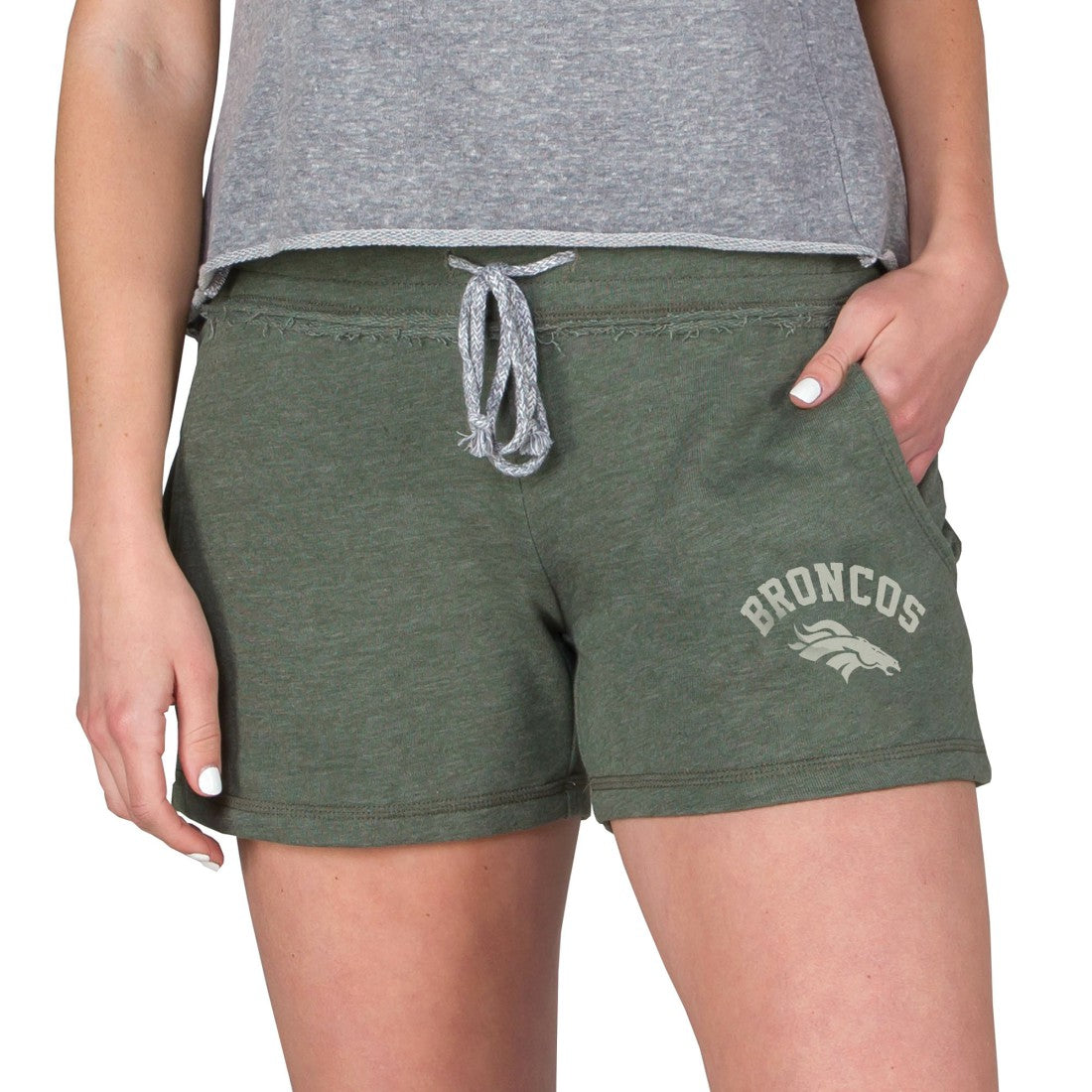 NFL Denver Broncos Concepts Sport Women's Mainstream French Terry Tri-Blend Shorts