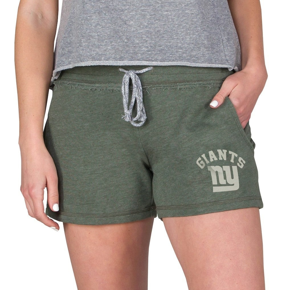 NFL New York Giants Concepts Sport Women's Mainstream French Terry Tri-Blend Shorts