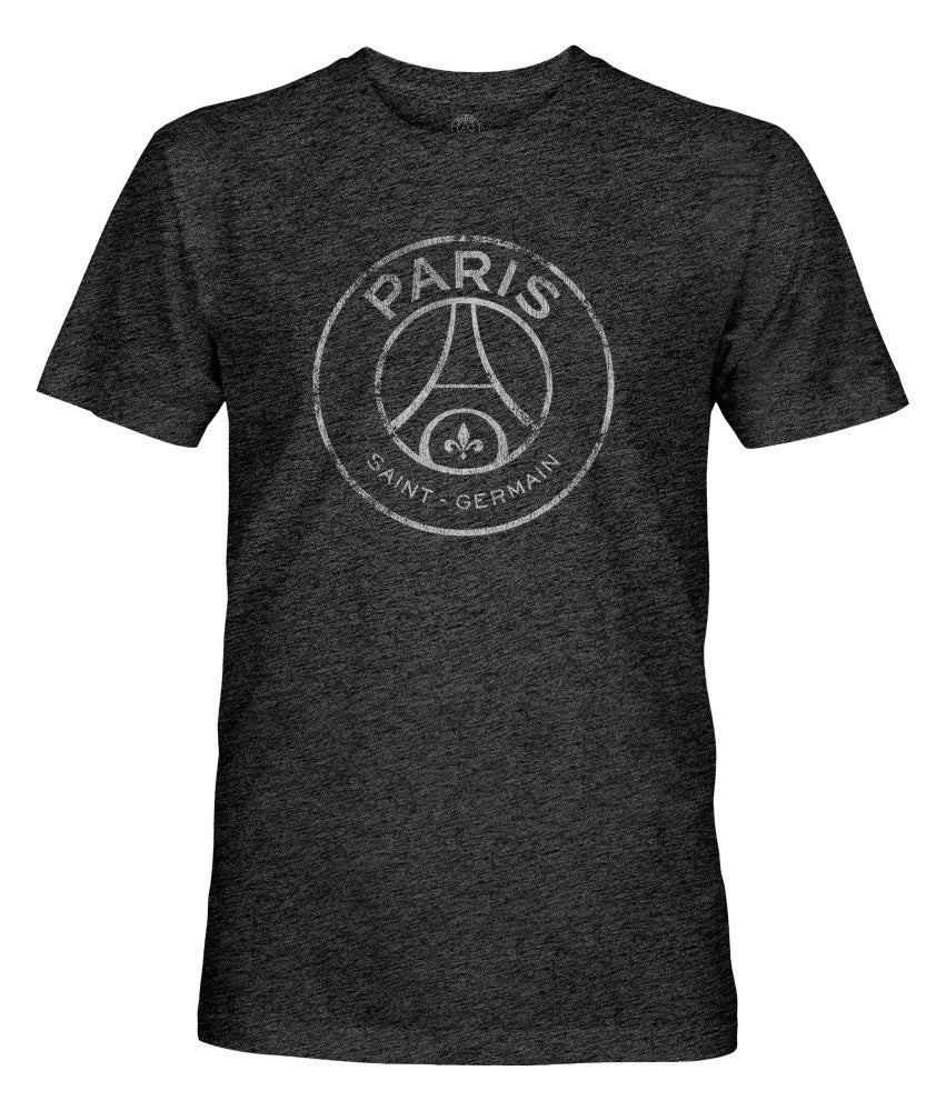 Paris Saint-Germain 1863FC Mono Badge Vintage Tri-Blend T-Shirt / Soccer Outlet