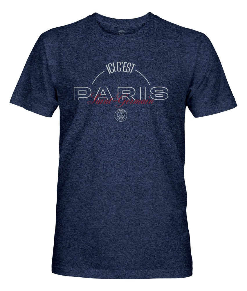 Paris Saint-Germain 1863FC Slogan Vintage Tri-Blend T-Shirt / Soccer On sale