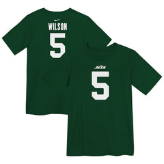 NFL New York Jets Garrett Wilson  Preschool Player Name & Number T-Shirt