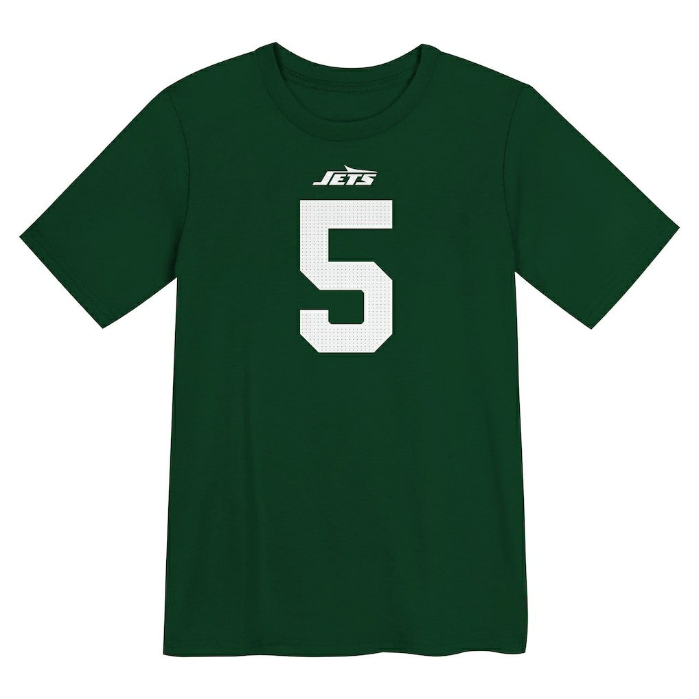 NFL New York Jets Garrett Wilson  Preschool Player Name & Number T-Shirt