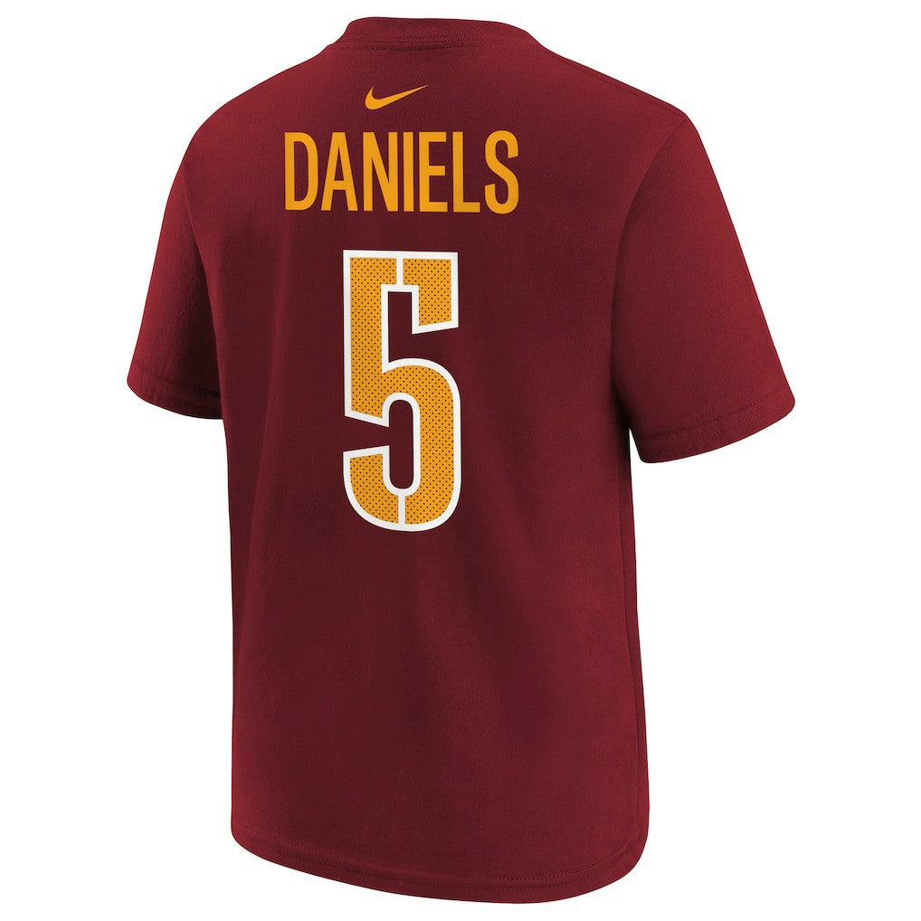NFL Washington Commanders Jayden Daniels  Preschool Player Name & Number T-Shirt