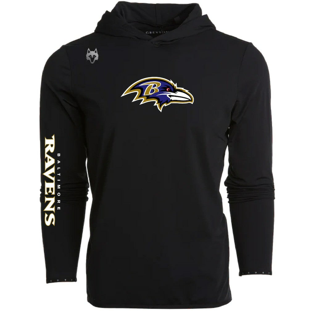 NFL Baltimore Ravens Greyson Clothiers Colorado Long Sleeve Hoodie T-Shirt