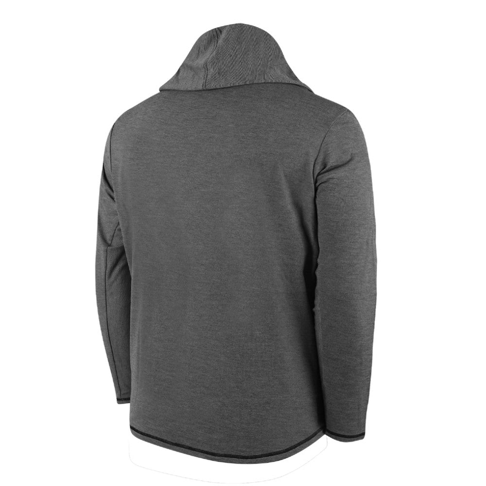 Athletics Butter Stripe Tri-Blend Long Sleeve Hoodie T-Shirt - Black