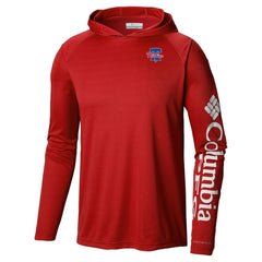Philadelphia Phillies Omni-Wick Terminal Tackle Raglan Long Sleeve Hoodie T-Shirt - Red | Columbia