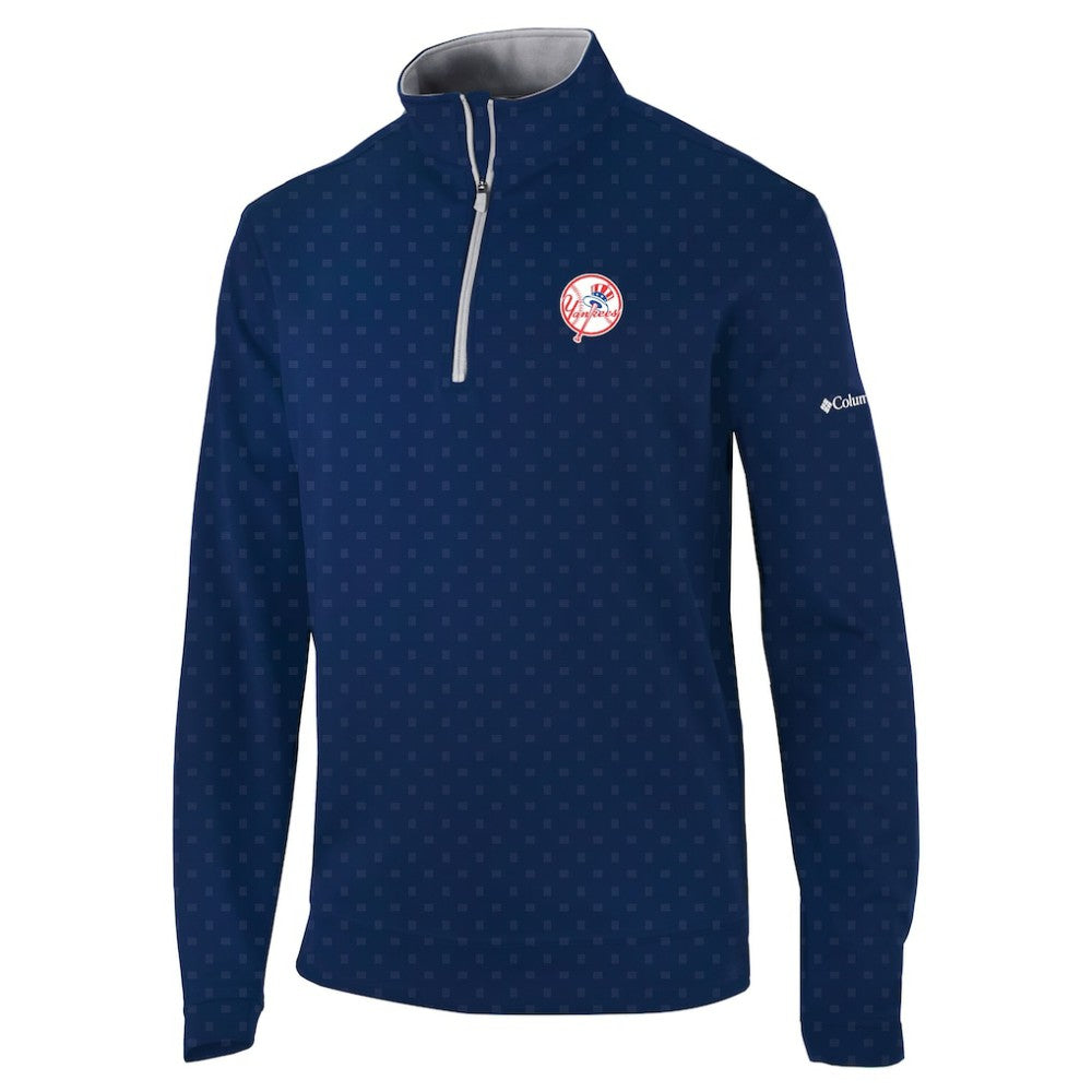 New York Yankees Wickham Hills Omni-Wick Quarter-Zip Jacket - Navy | Columbia