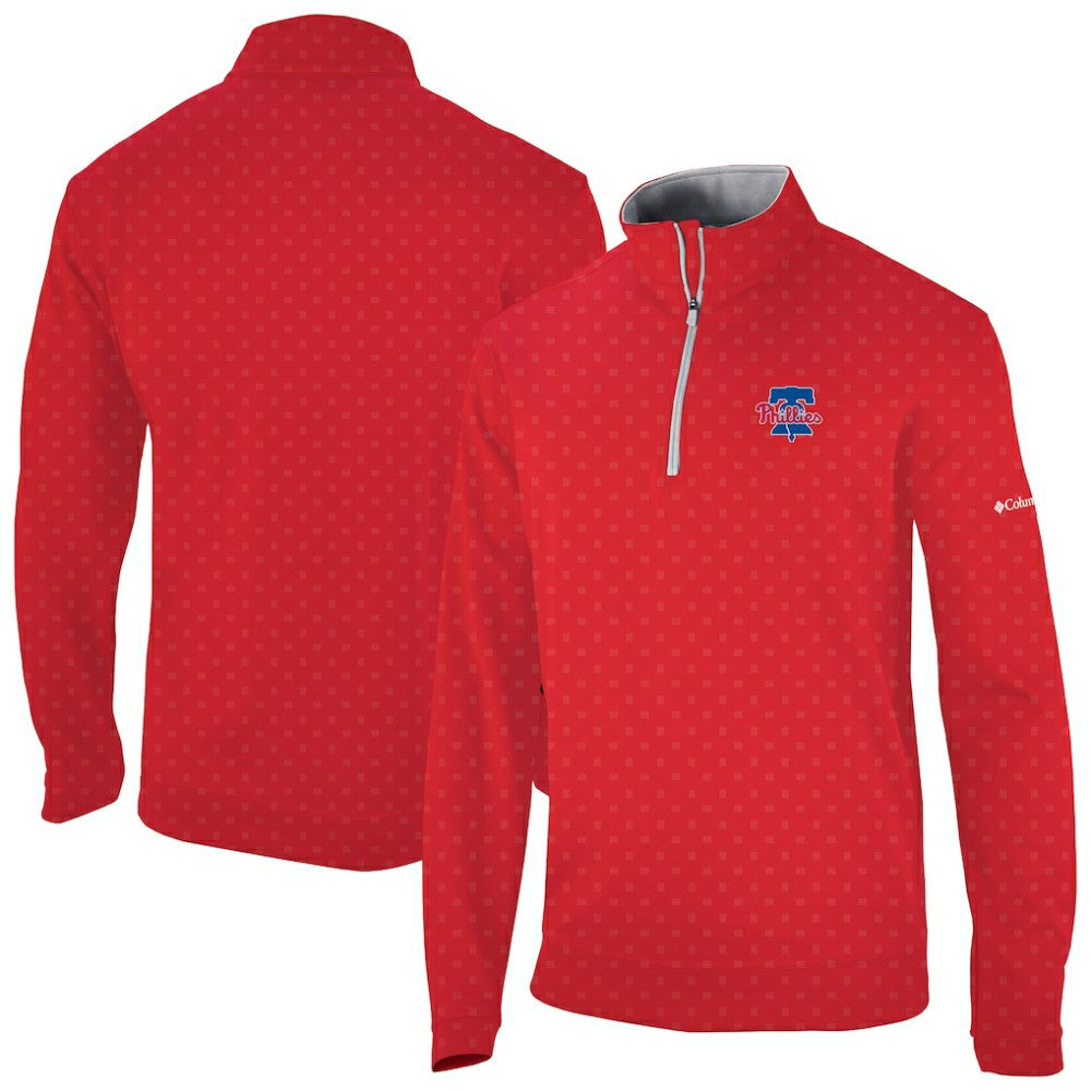 Philadelphia Phillies Wickham Hills Omni-Wick Quarter-Zip Jacket - Red | Columbia
