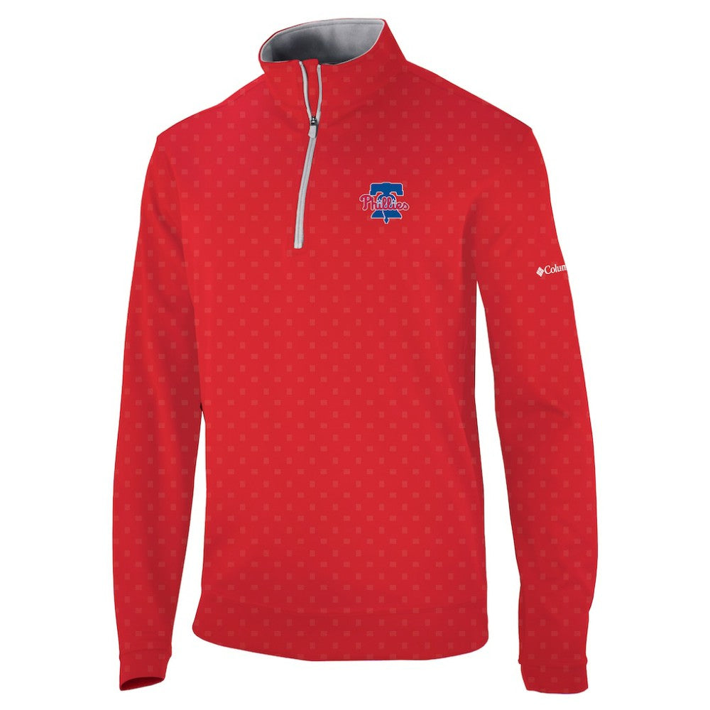 Philadelphia Phillies Wickham Hills Omni-Wick Quarter-Zip Jacket - Red | Columbia
