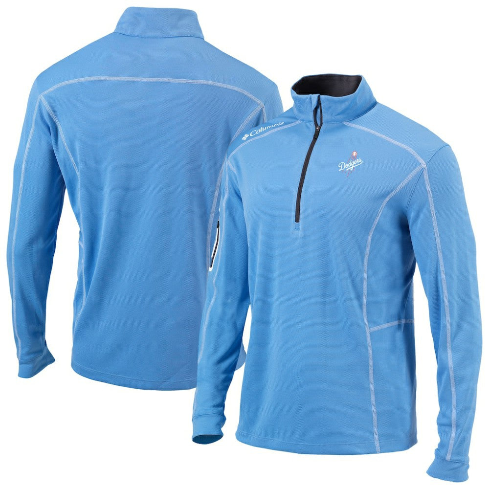 Los Angeles Dodgers Omni-Wick Shotgun Quarter-Zip Jacket - White | Columbia