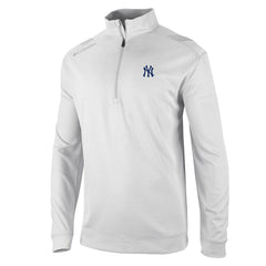 New York Yankees Oakland Downs Omni-Wick Quarter-Zip Top - White | Columbia