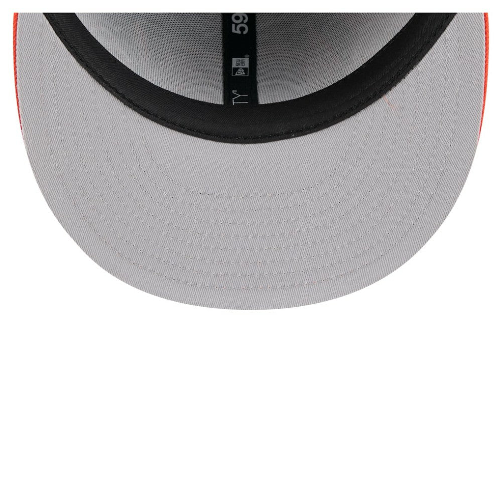Baltimore Orioles Retro Pattern 59FIFTY Fitted Hat - Black/Orange | New Era