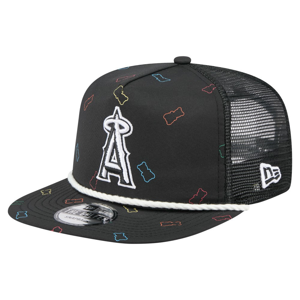 Los Angeles Angels Gummy Golfer Trucker Adjustable Hat - Black | New Era