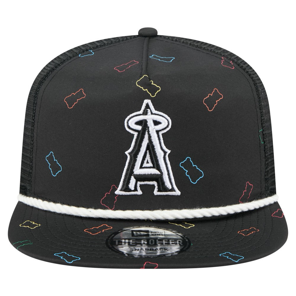 Los Angeles Angels Gummy Golfer Trucker Adjustable Hat - Black | New Era
