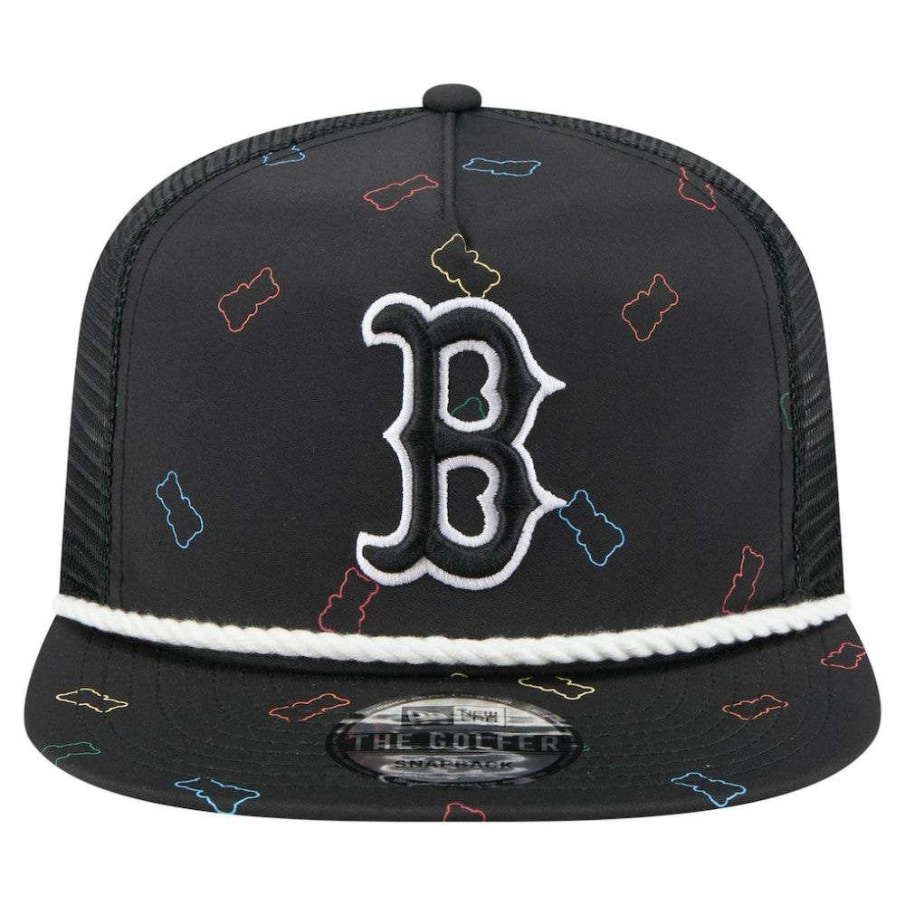 Boston Red Sox Gummy Golfer Trucker Adjustable Hat - Black | New Era