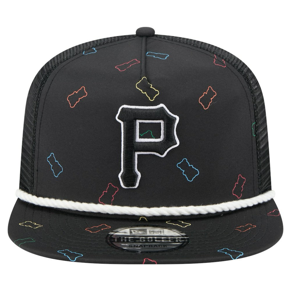 Pittsburgh Pirates Gummy Golfer Trucker Snapback Hat - Black | New Era