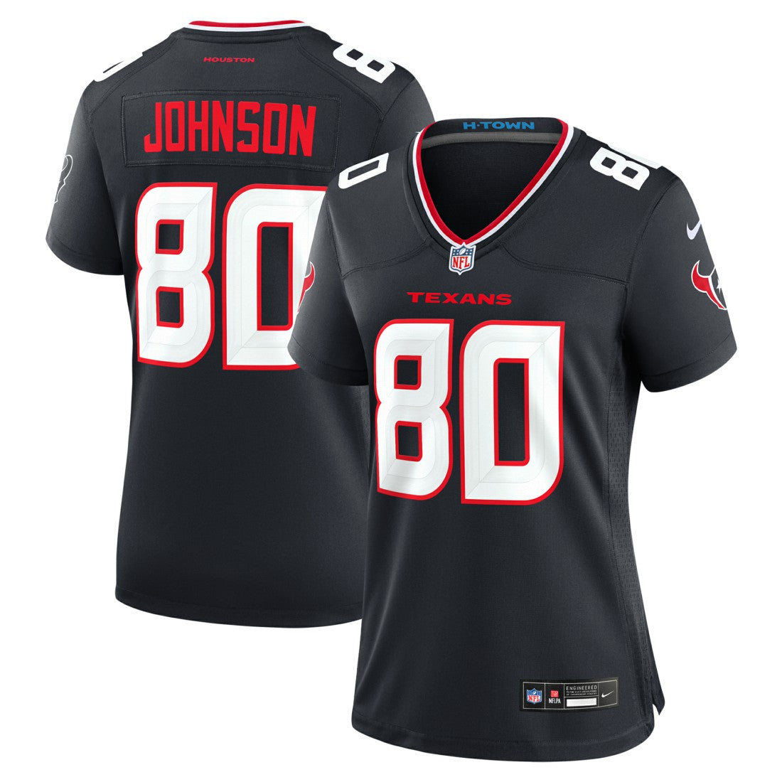 NFL Houston Texans Andre Johnson  Women's Team Retired Player Game Jersey