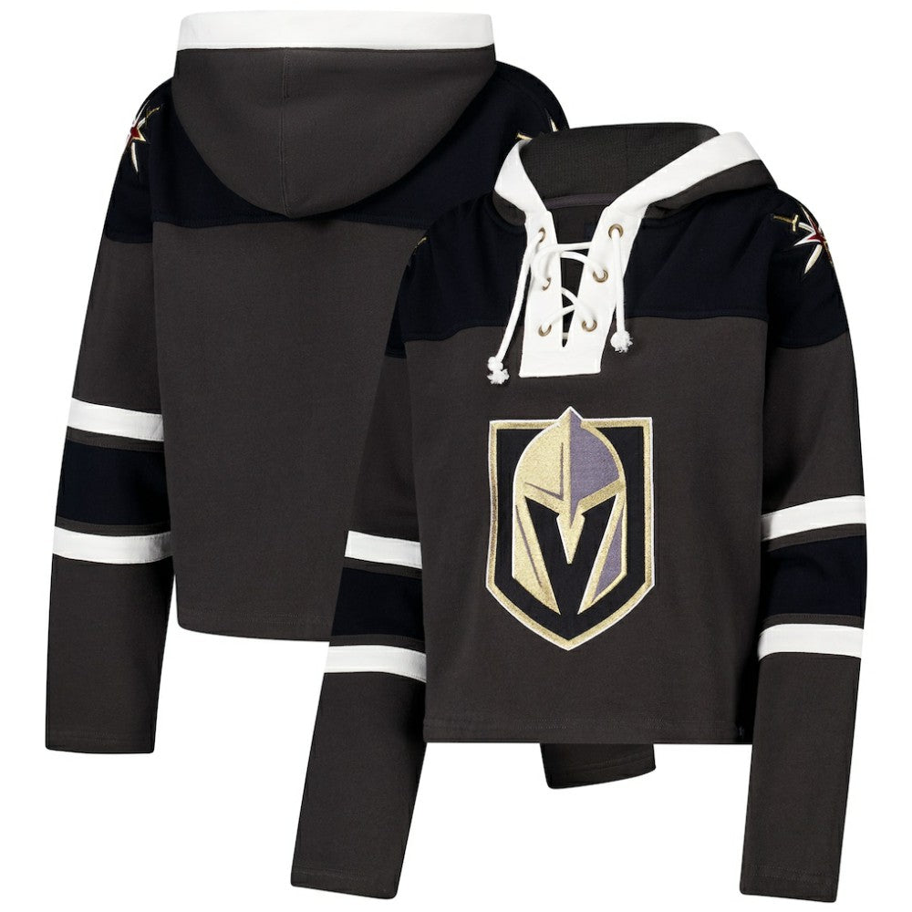 Vegas Golden Knights '47 Women's Cropped Superior Lacer Pullover Hoodie