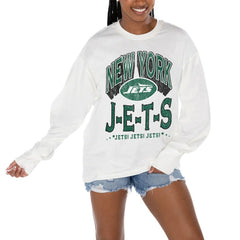 NFL New York Jets Gameday Couture Women's Time Out Oversized Long Sleeve T-Shirt
