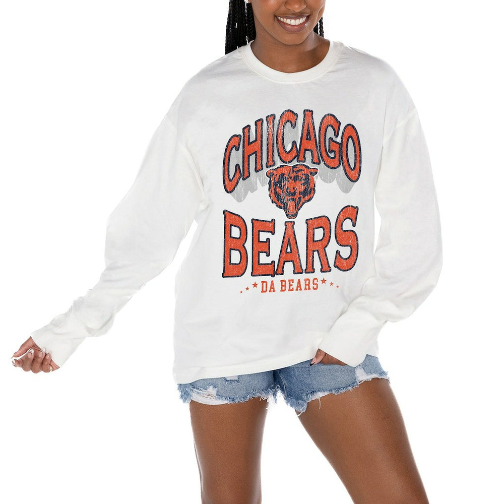 NFL Chicago Bears Gameday Couture Women's Time Out Oversized Long Sleeve T-Shirt