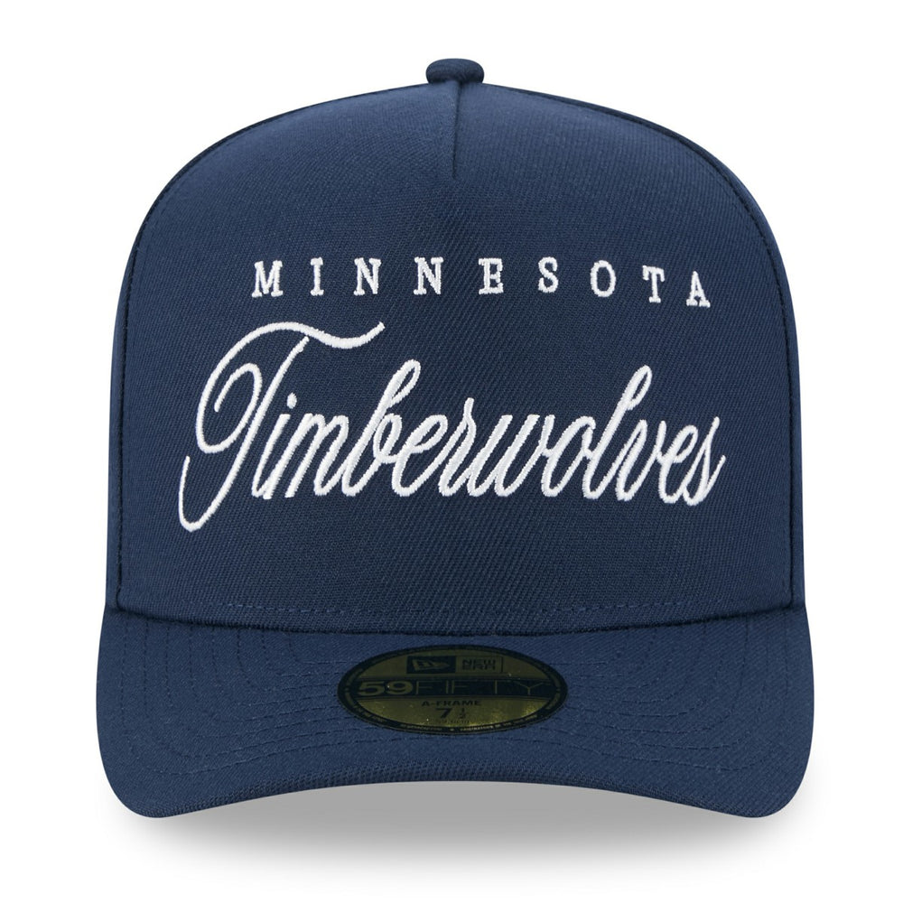 Minnesota Timberwolves 2025 NBA Draft A-Frame 59FIFTY Fitted Hat - Navy | New Era cheap