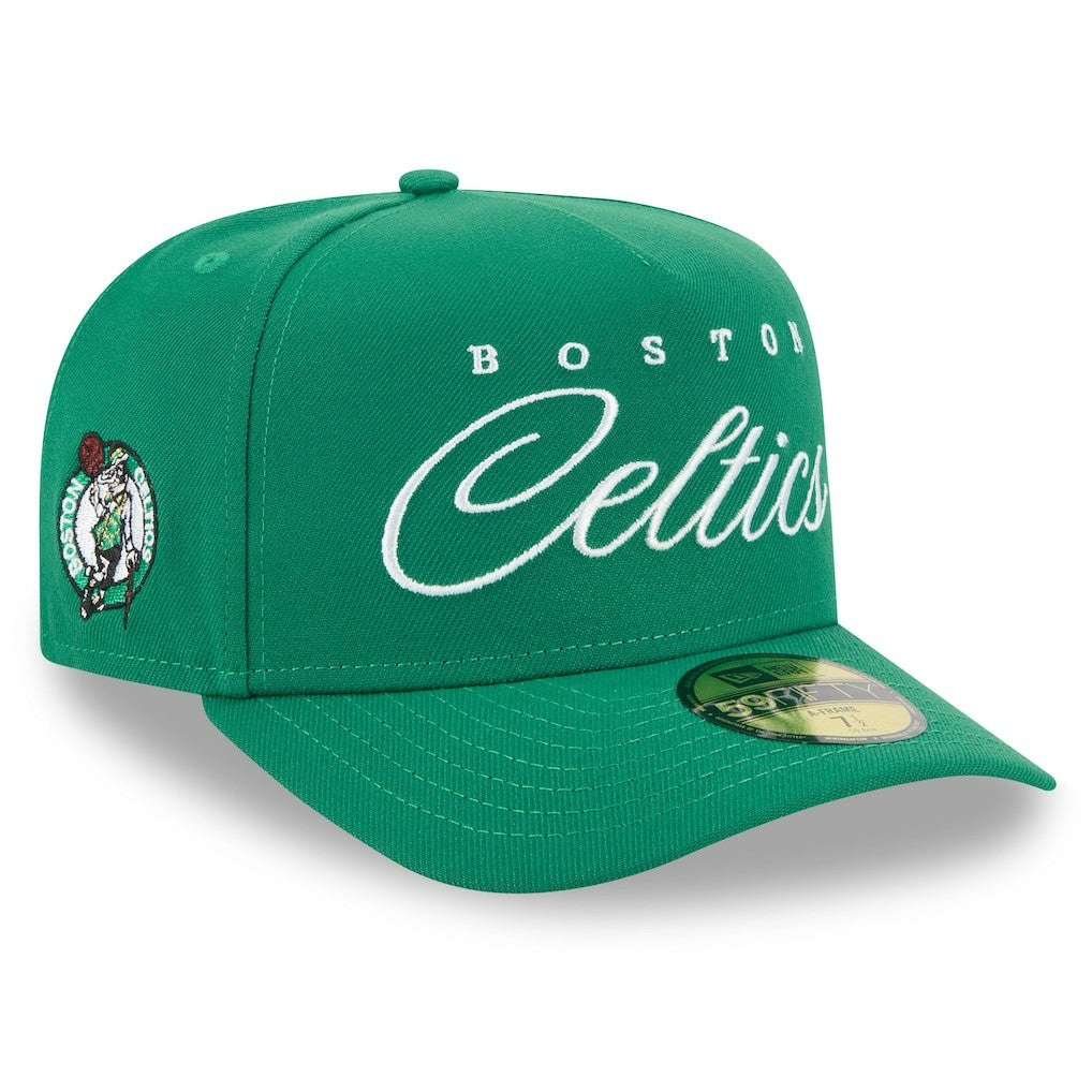 Boston Celtics 2025 NBA Draft A-Frame 59FIFTY Fitted Hat - Kelly Green | New Era sale