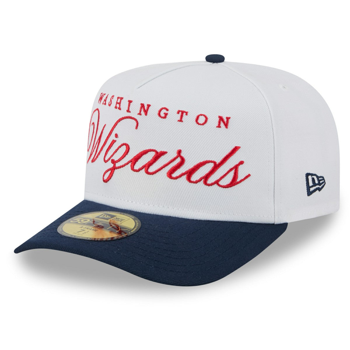 Washington Wizards 2025 NBA Draft A-Frame 59FIFTY Fitted Hat - White/Navy | New Era discount