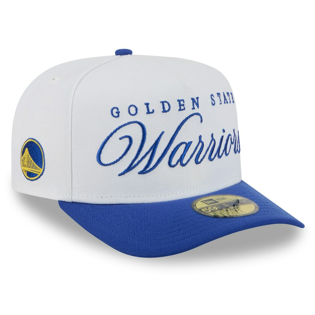 Golden State Warriors 2025 NBA Draft A-Frame 59FIFTY Fitted Hat sale - White/Royal | New Era discount