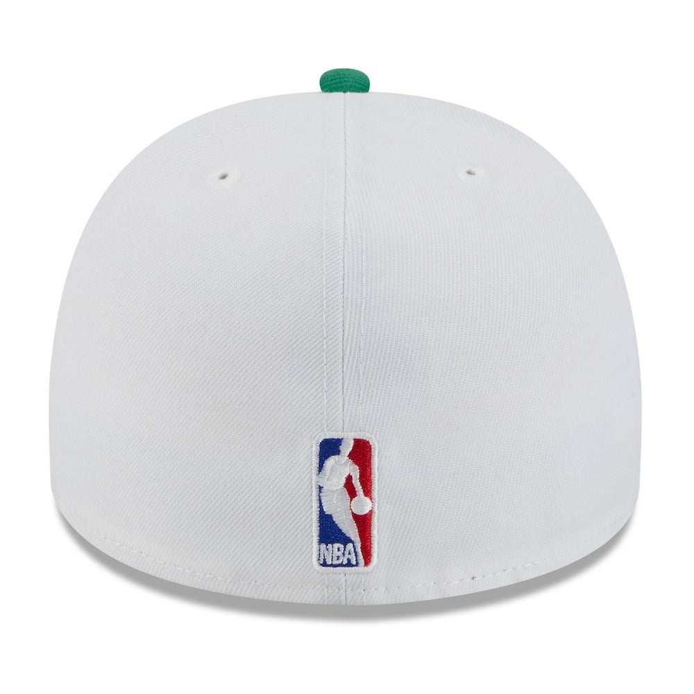 Boston Celtics 2025 NBA Draft A-Frame 59FIFTY Fitted Hat - White/Kelly Green | New Era online
