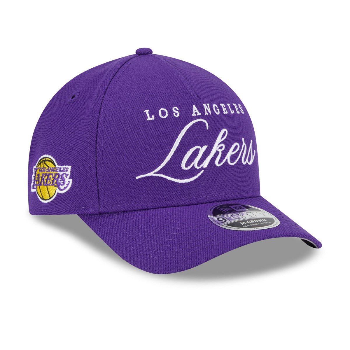 Los Angeles Lakers 2025 NBA Draft M-Crown A-Frame 9FORTY Adjustable Hat - Purple | New Era shop