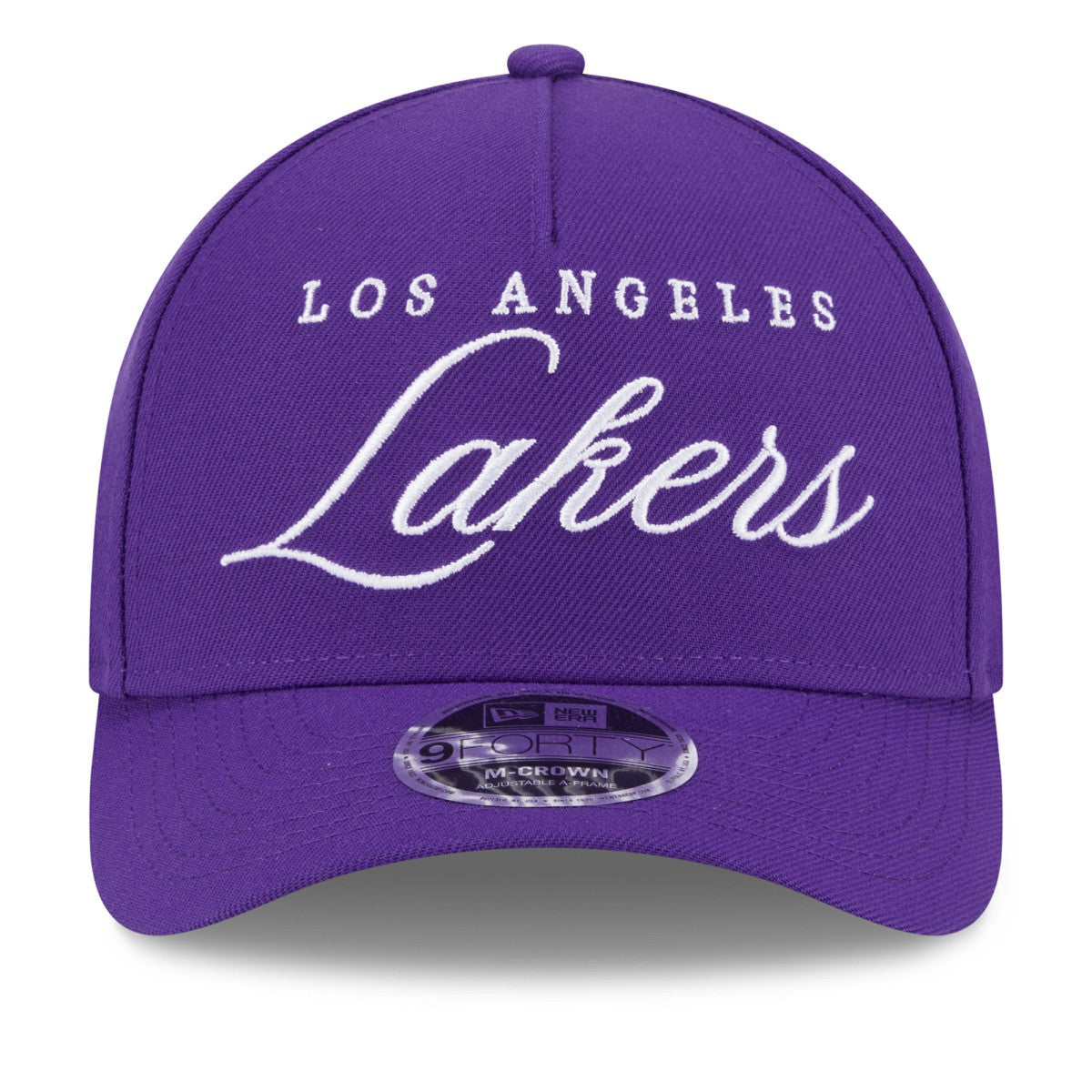 Los Angeles Lakers 2025 NBA Draft M-Crown A-Frame 9FORTY Adjustable Hat - Purple | New Era shop