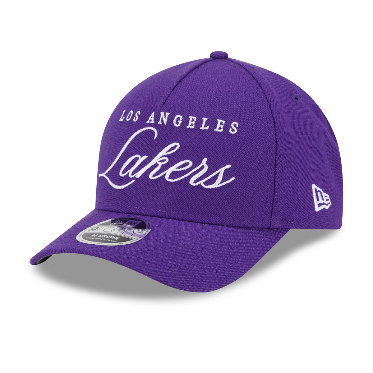 Los Angeles Lakers 2025 NBA Draft M-Crown A-Frame 9FORTY Adjustable Hat - Purple | New Era shop