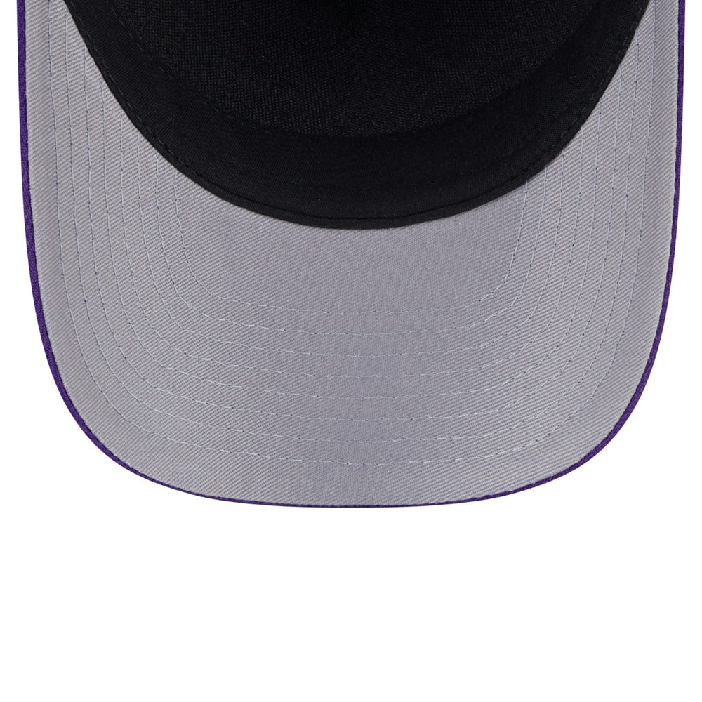 Los Angeles Lakers 2025 NBA Draft M-Crown A-Frame 9FORTY Adjustable Hat - Purple | New Era shop
