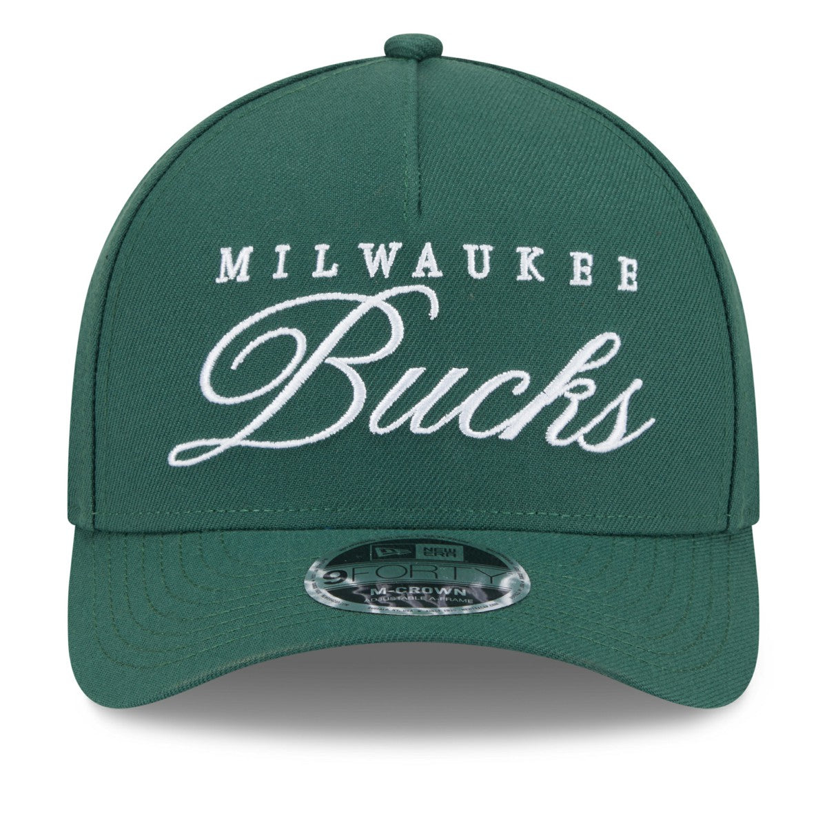 Milwaukee Bucks 2025 NBA Draft M-Crown A-Frame 9FORTY Adjustable Hat - Hunter Green | New Era for sale