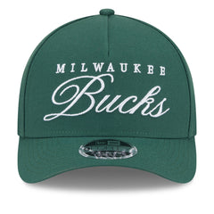 Milwaukee Bucks 2025 NBA Draft M-Crown A-Frame 9FORTY Adjustable Hat - Hunter Green | New Era for sale